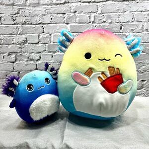 Squishmallows Axolotl set of 2 - Tobey and Aika Stuffed Animals